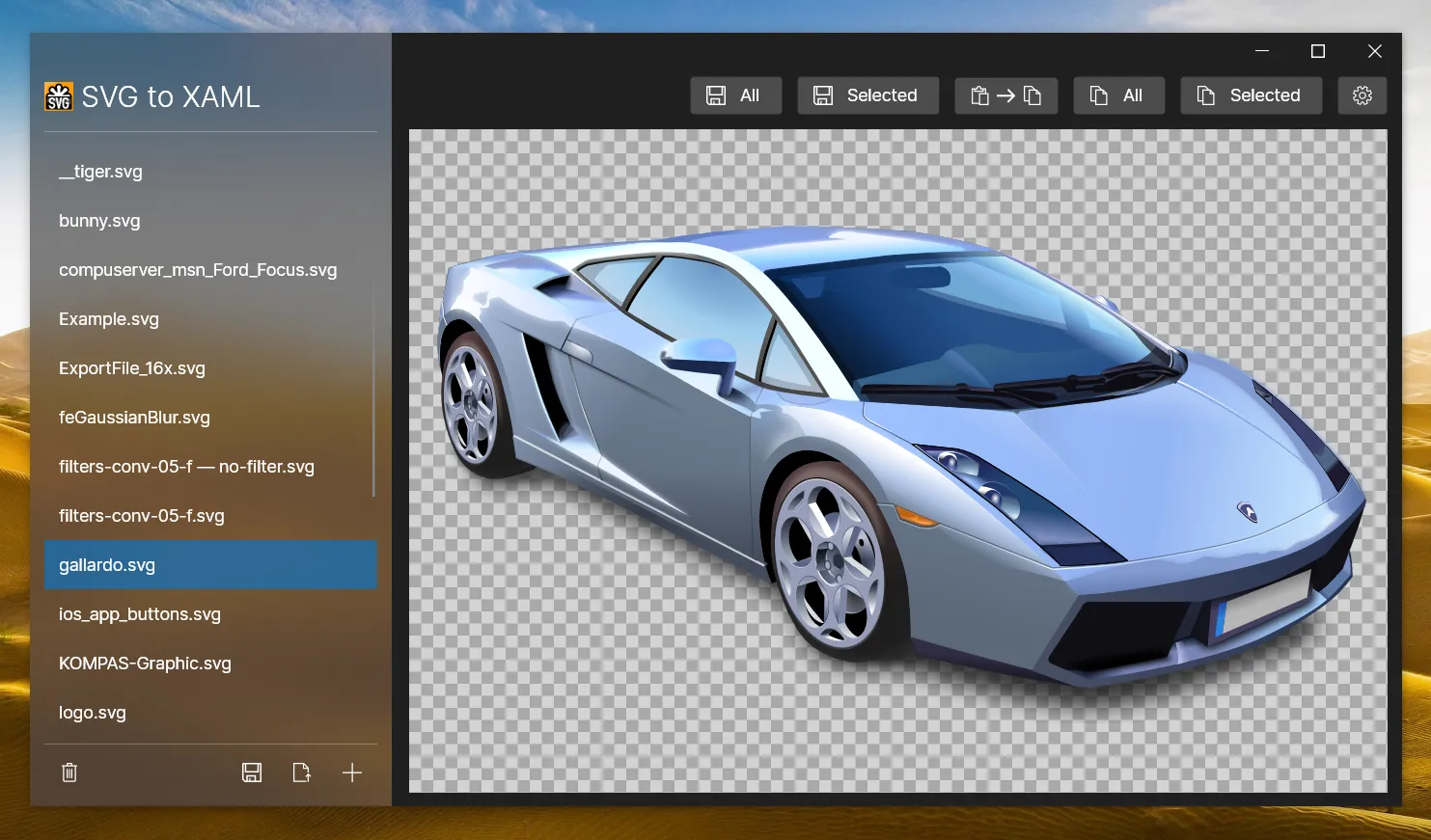 SvgToXaml desktop converter