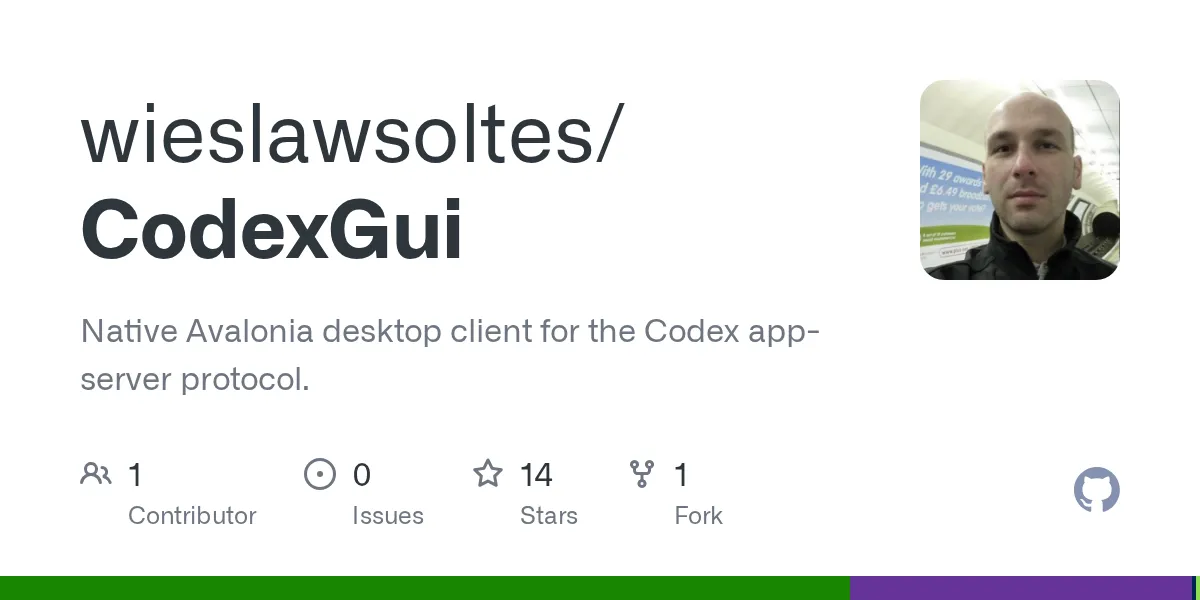CodexGui GitHub repository preview