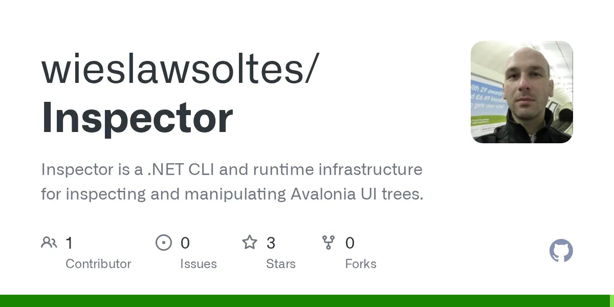 Inspector GitHub repository preview