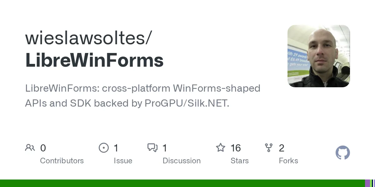 LibreWinForms GitHub repository preview
