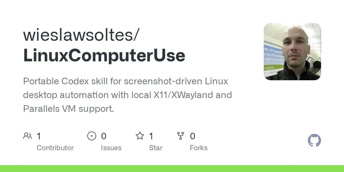 Linux Computer Use GitHub repository preview