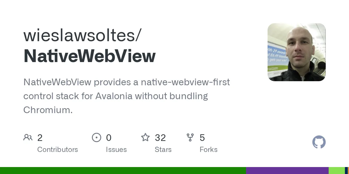 NativeWebView GitHub repository preview