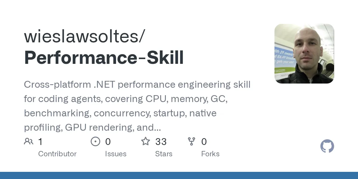 Performance Skill GitHub repository preview