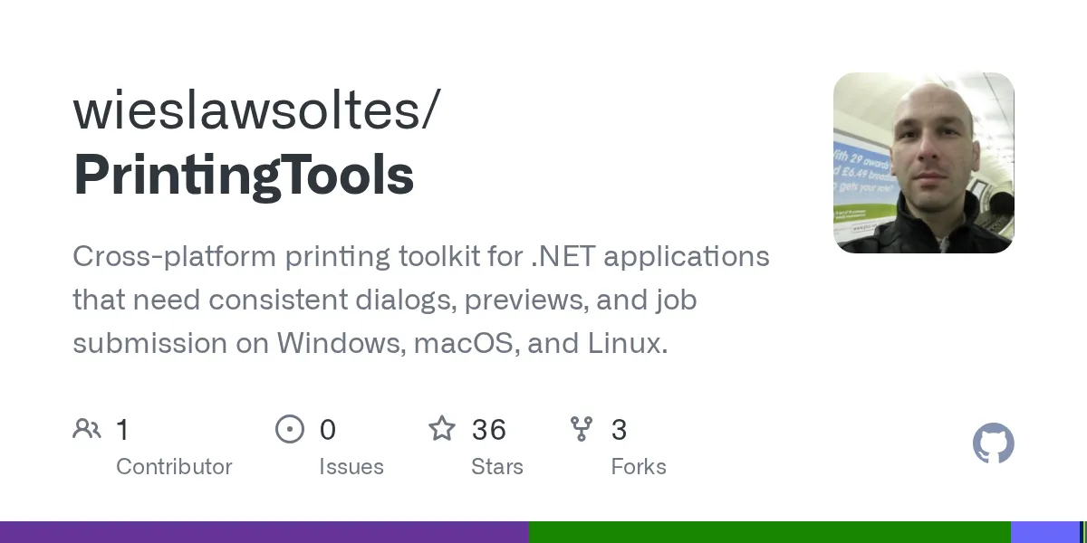 PrintingTools GitHub repository preview