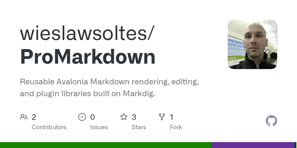 ProMarkdown GitHub repository preview