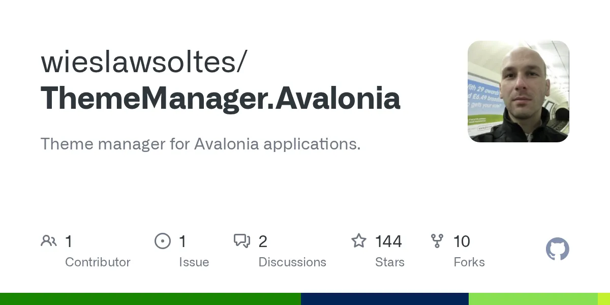 ThemeManager.Avalonia GitHub repository preview